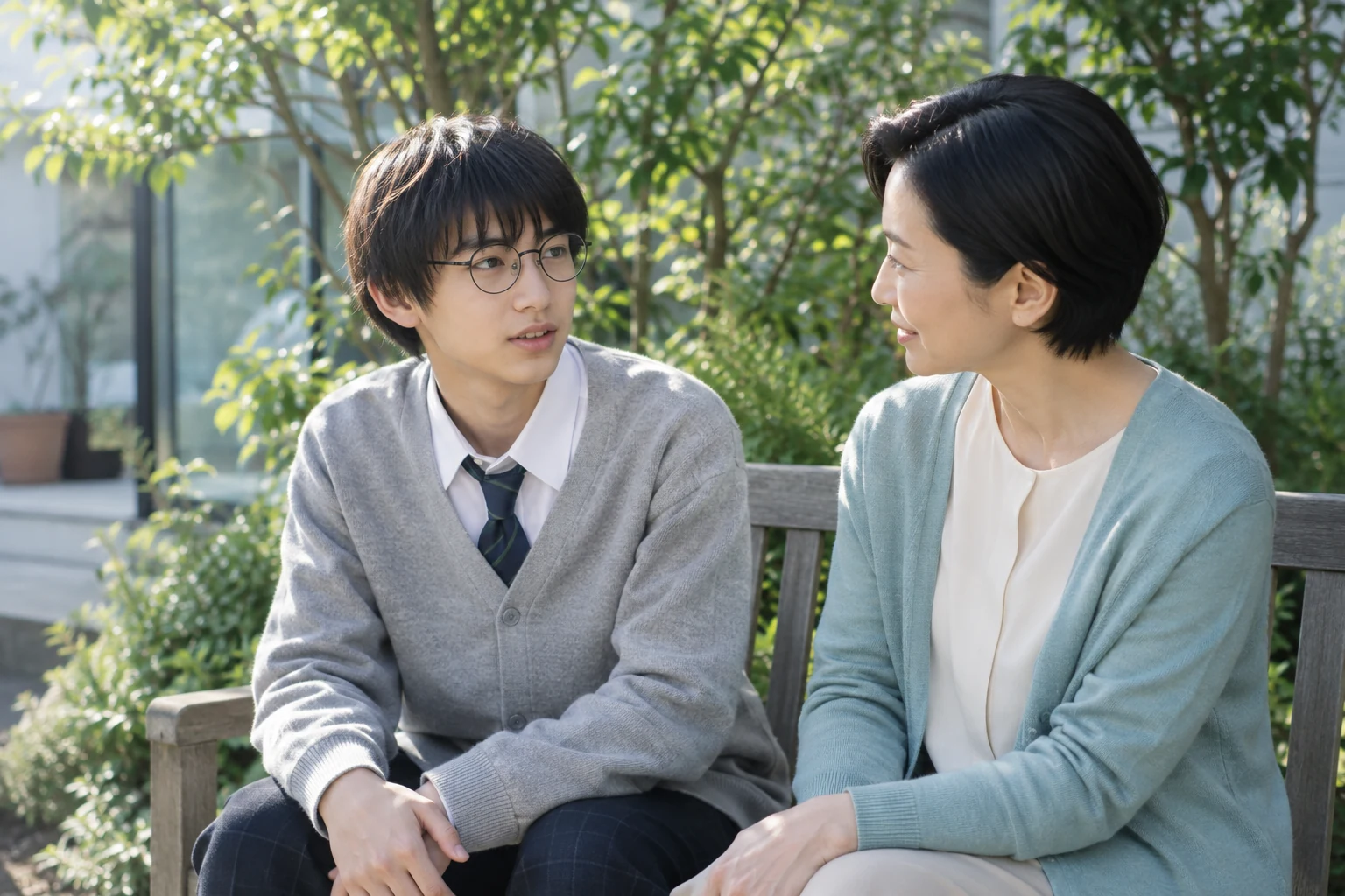 思春期の成長について親子で話すイメージ